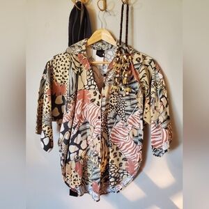Safari Vintage Button Down Shirt